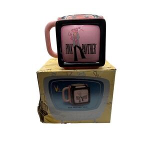 Vandor Pink Panther Mug New Retro‎ TV Shaped Ceramic Collector 2000 Retired